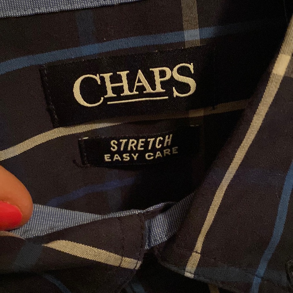 Chaps mens button down dress shirt